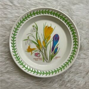 Portmeirion Botanic Garden Crocus/Snow Drop Bread Plate